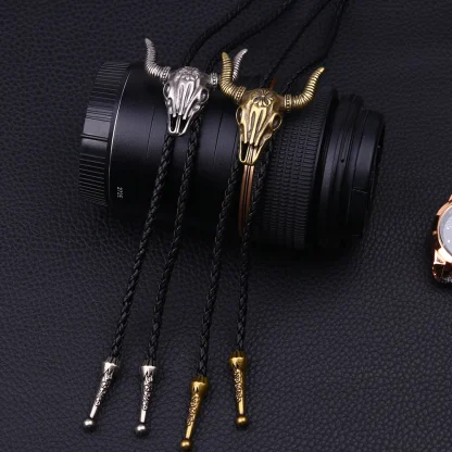 Creative Half Wing Pendant Bolo Tie - Image 10