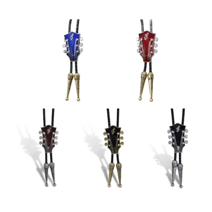 Trendy Western Tie with Guitar Headstock - Image 5