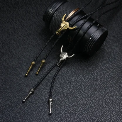 Cow Head Casual Western Bolo Tie - Image 5