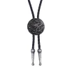 Cowboy Hat Bolo Tie with Feather Charm - Image 2