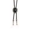 Cowboy Hat Bolo Tie with Feather Charm - Image 4