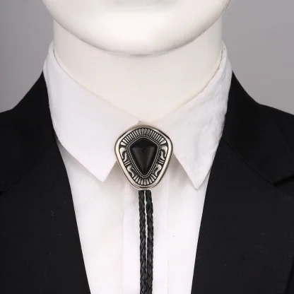 Turquoise Color Formal Bolo Tie - Image 3
